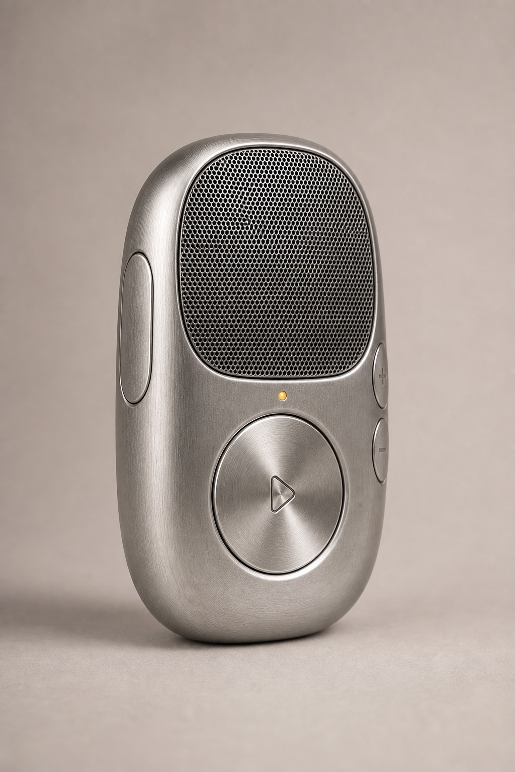 Brushed Stainless Walkie One concept in the Lozenge form, view 1 of 6