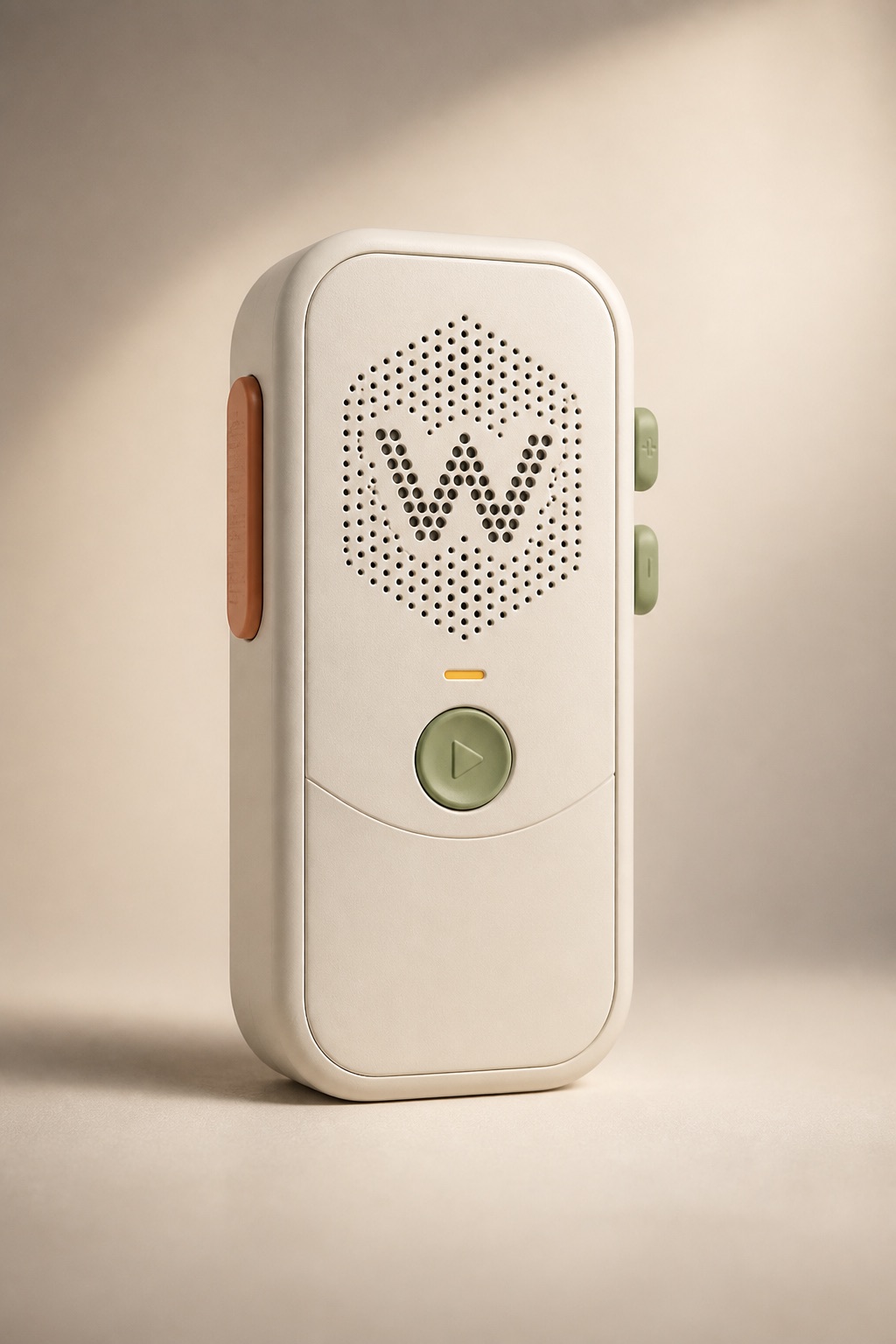 Sculpted Hard Shell Walkie One concept in the Lozenge form, view 1 of 6