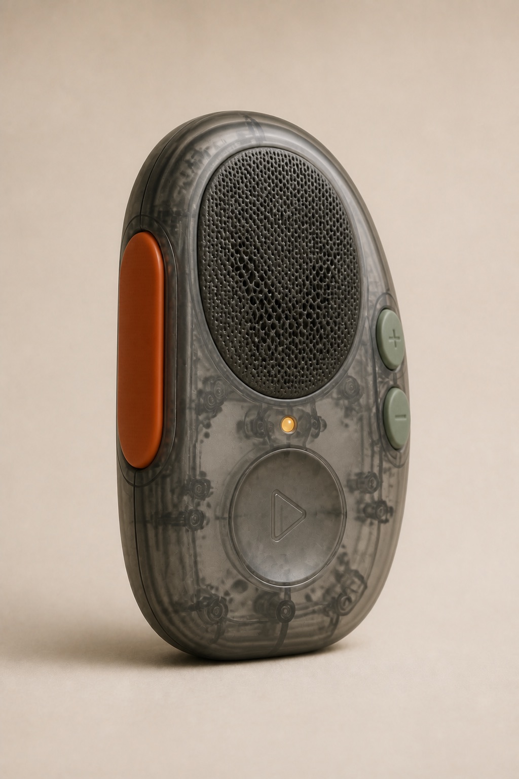 Transparent Industrial Walkie One concept in the Pebble form, view 1 of 6